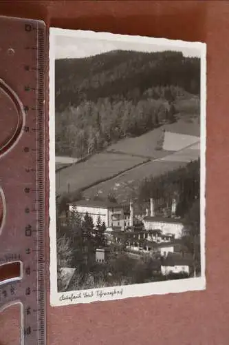 tolle alte Karte -  Kurhaus Bad Schwarzbach Isergebirge Schlesien 1943