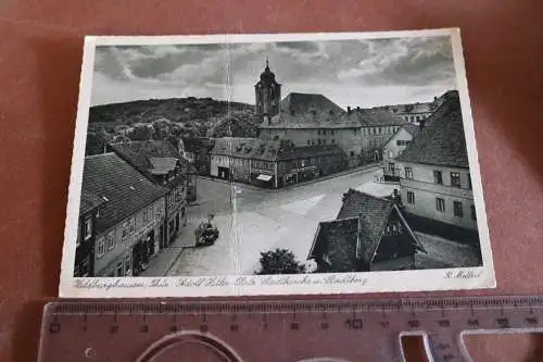 tolle alte Karte -  Hildburghausen - A.H. Platz Stadtkirche 1942