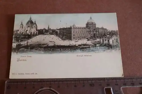 tolle alte Karte -  Litho  Berlin Neuer Dom und Königl. Schloss 1900-1910