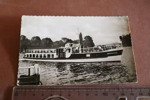 alte Karte -  Berlin Kreisschifffahrt Berlin Steglitz - Schiff Wannsee  60er Jah