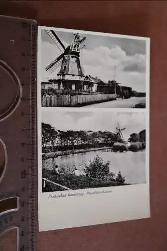 Tolle alte Karte -  Norderney Windmühle - Napoleonschanze 30-50er Jahre ?