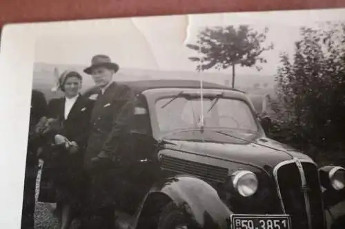 tolles altes Foto Oldtimer DKW Sonderklasse ?  mit Zonenkennzeichen