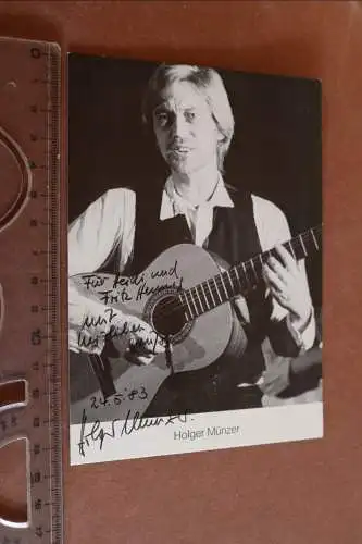 Tolles altes Foto - mit original Widmund Holger Münzer  Musiker