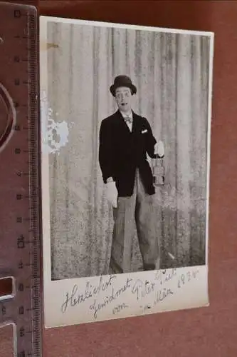 Tolles altes Foto - Peter Piet  Künstler Variete - original Autogramm 1934