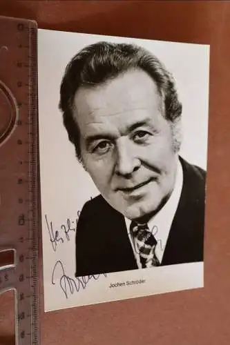 Tolle alte Karte - Autogramm Schauspieler  Jochen Schröder