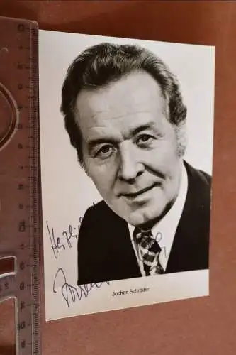 tolle alte Karte - Autogramm Schauspieler  Jochen Schröder