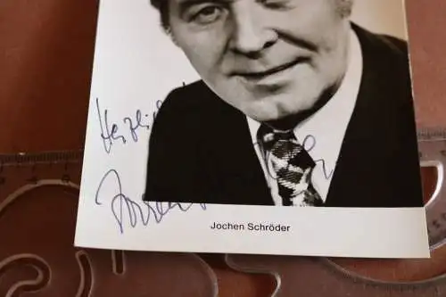 tolle alte Karte - Autogramm Schauspieler  Jochen Schröder
