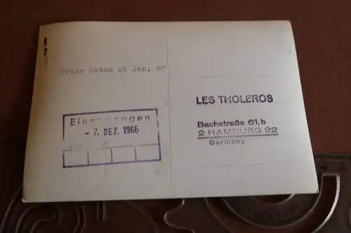 tolle alte Karte - Artisten - Variete ?  Zirkus ? Les Tholeros  1967