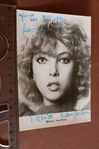 tolles altes Foto - Schauspielerin  Monica Kaufmann  original signiert 