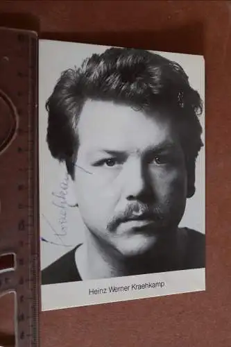 tolles altes Foto - Schauspieler Heinz Werner Kraehkamp  original signiert 