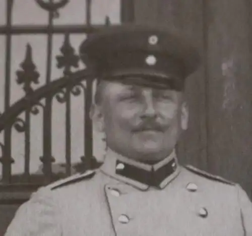 altes Foto - Portrait eines Soldaten  - Bitsch Truppenübungsplatz 1912