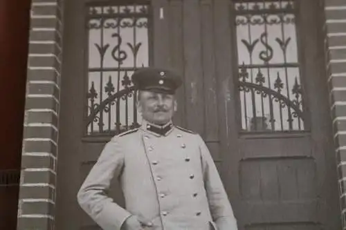 altes Foto - Portrait eines Soldaten  - Bitsch Truppenübungsplatz 1912