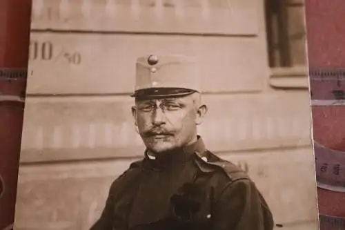 altes Foto - Portrait eines Soldaten kuK  Kokarde E o. F II