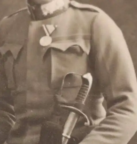 altes Foto - zwei österreichische Soldaten , einer mit Orden - Feldpost 1915