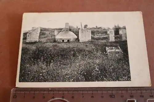 altes Foto - Bunker ?? zerstörtes Haus ?? - Ort ? 1917