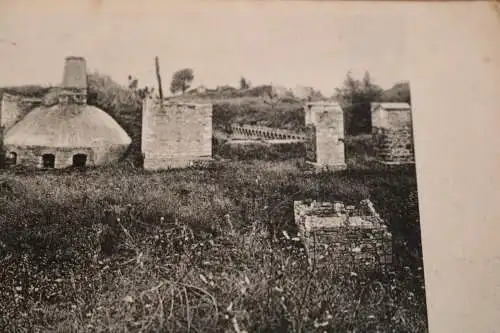 altes Foto - Bunker ?? zerstörtes Haus ?? - Ort ? 1917