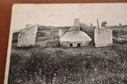 altes Foto - Bunker ?? zerstörtes Haus ?? - Ort ? 1917