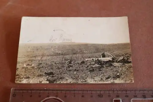 altes Foto - totes Land zerstörte Batterie - Raum Reims