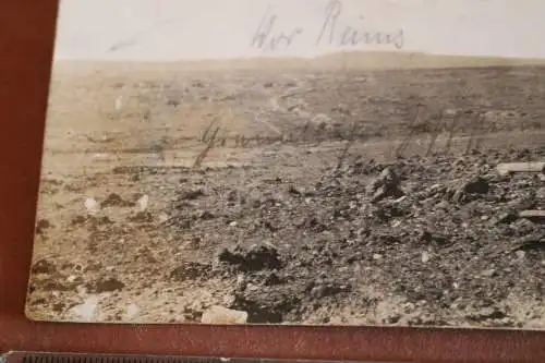 altes Foto - totes Land zerstörte Batterie - Raum Reims