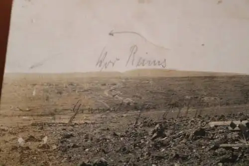 altes Foto - totes Land zerstörte Batterie - Raum Reims