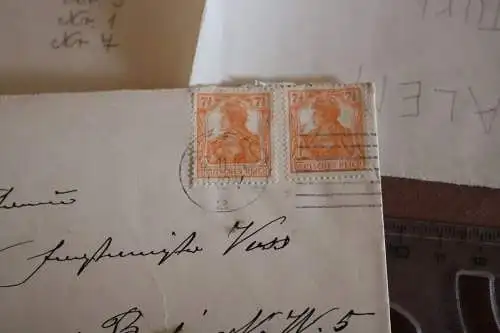 alter Brief aus Lübeck - 1900-1910 mit zwei Gruppenfotos 