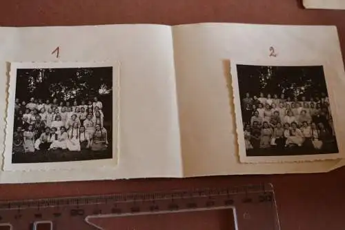 alter Brief aus Lübeck - 1900-1910 mit zwei Gruppenfotos 