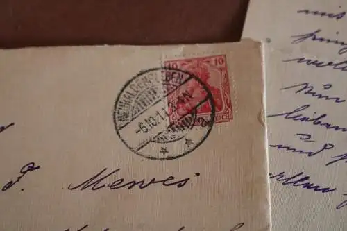 alter Brief aus Neuhaldensleben 1911