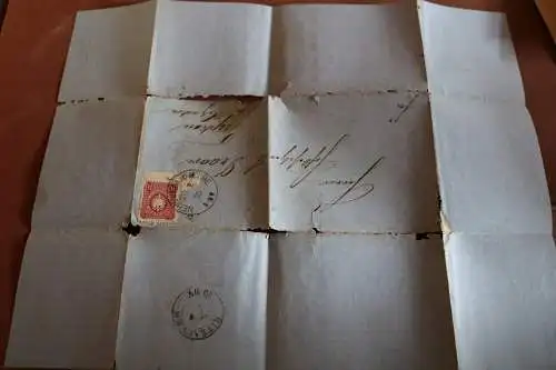 alter Brief aus Neuhaus a.d. Elbe 1875 von H. Zufall geprägt