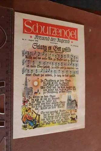 altes Blatt - Schutzengel  Freund der Jugend  Nr. 8 - 1950 