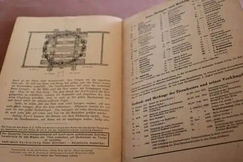 altes Heft - Deutsche Tierschutz-Kalender 1953