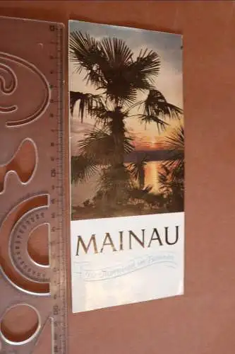 Tolles altes Werbeblatt Insel Mainau - 50-60er Jahre ?