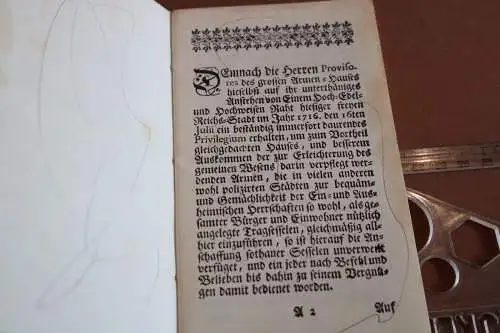 tolles altes Heft Faksimilie 1988 Sesselträgerordnung  Reglement und Ordnung ??