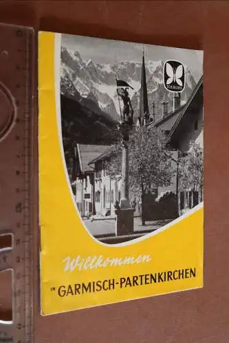 Tolles altes Werbeheft Willkommen in Garmisch-Partenkirchen  - 60-70er Jahre