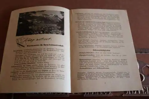 tolles altes Werbeheft Willkommen in Garmisch-Partenkirchen  - 60-70er Jahre 