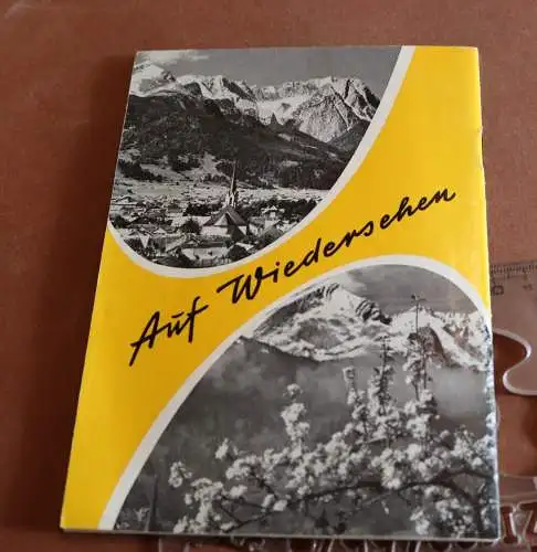 tolles altes Werbeheft Willkommen in Garmisch-Partenkirchen  - 60-70er Jahre 
