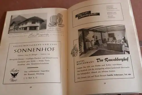 tolles altes Werbeheft Willkommen in Ruhpolding  - 60-70er Jahre