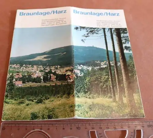 Tolles altes Werbeblatt Braunlage harz - 60-70er Jahre ?