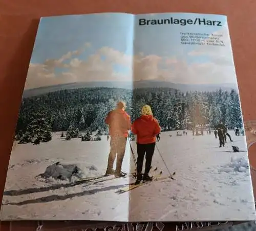 tolles altes Werbeblatt Braunlage harz - 60-70er Jahre ?