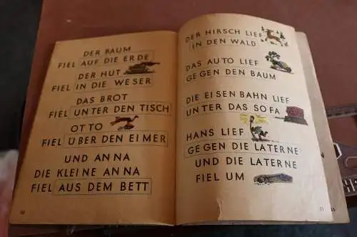 altes Heft - Gansberg Fibel - Buch zum Lesenlernen 1948/49 ?? defekt