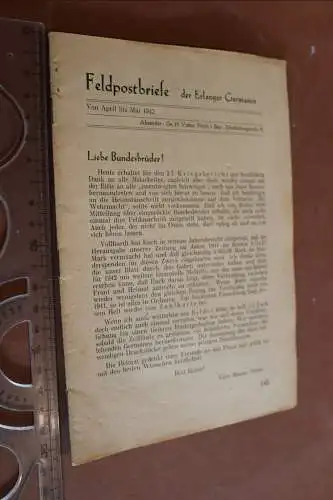 Altes Heft - Feldpostbriefe der Erlanger Germanen - Studentika - 1942