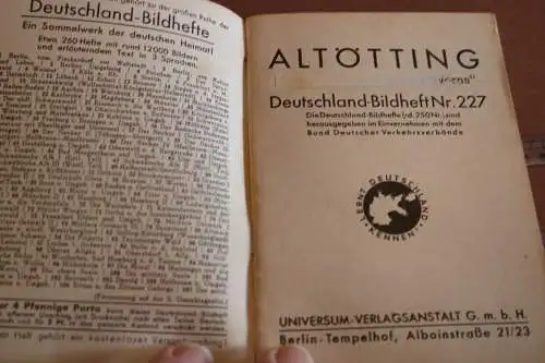 tolles altes Heft - Altötting Deutschland Bild Heft Nr. 227 - 30-40er Jahre