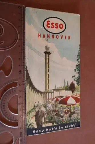 Tolle alte Esso Landkarte Raum Hannover - Alter ???