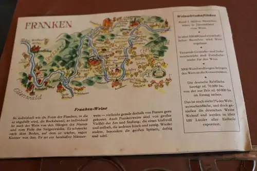 toller kleiner alter Deutscher Wein-Atlas  - 50-60er Jahre?