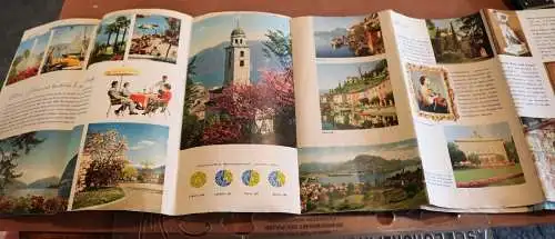 tolles altes Werbeheft Lugano Südschweiz - 50-60er Jahre ???