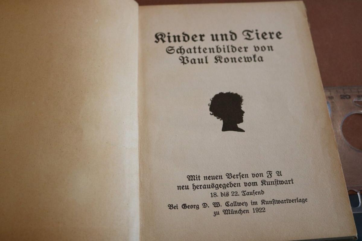 Altes Kinderbuch "Kinder und Tiere... | oldhting.de