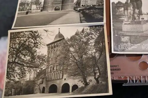 sechs  alte Fotos Ansichten Lübeck - 30-40er Jahre Johannes Schunke