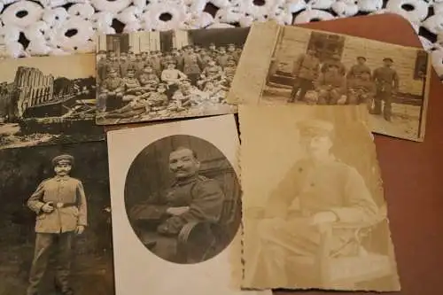 13 alte Fotos Postkarten Feldbriefe - Soldaten vers. Einheiten