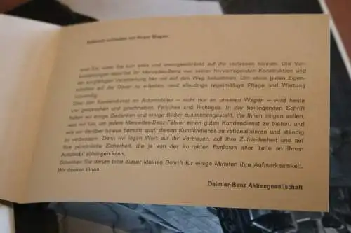 altes Werbeheft - In guten Händen - Daimler-Benz AG Stuttgart - Alter ?