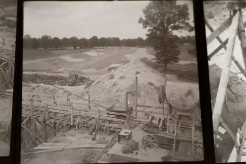 14 alte Negative - Großbaustelle - Brücke ?? Staudamm ?? 