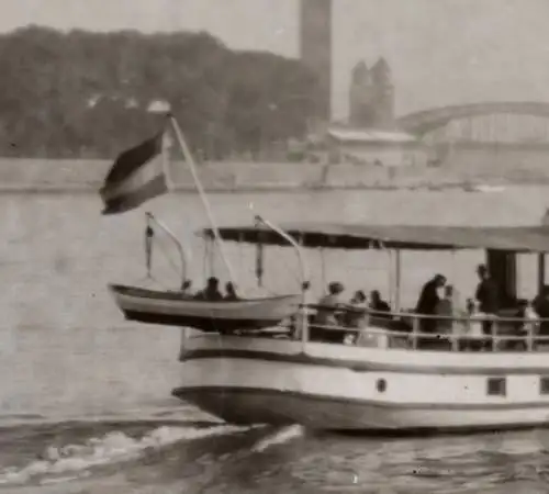 tolles altes Negativ - Rhein - Köln - Dampfschiff - 1910-20 ?